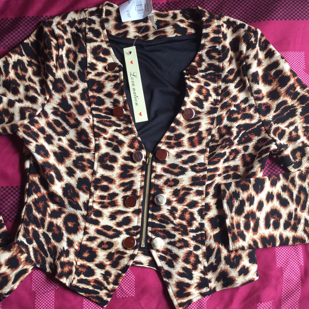 Rib cheetah print top